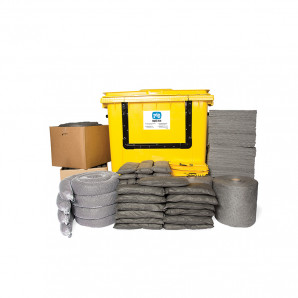 PIG® Essentials Universal Spill Kit - Wheeled Container with Drop Front
