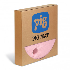 PIG® HazMat Chemical Barrel Top Absorbent Mats - Heavyweight